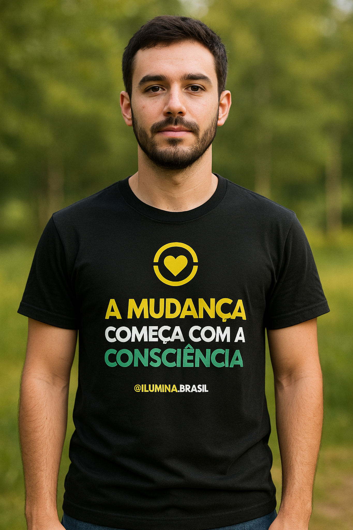 Camiseta — A Mudança Começa com a Consciência