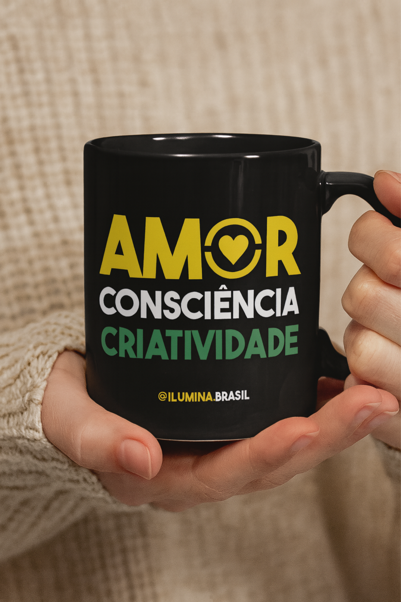 Caneca — Amor, Consciência e Criatividade